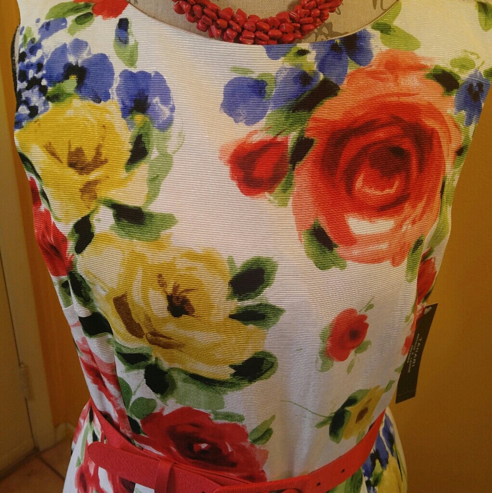 Tahari floral dress